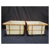 Pair of Japanese light shades