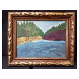 Signed R. Ring acrylic on canvas