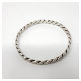 Sterling silver bangle bracelet