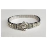 Vintage Art Deco-style sterling silver buckle