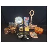 Box of miscellaneous barometer, rpm gage, sun