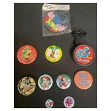 .Group of vintage Disney, Superman, Iron Maiden