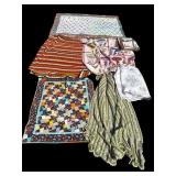 Lot of 7 vintage handmade blankets