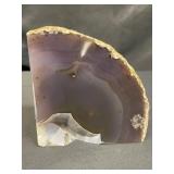 Agate geode specimen