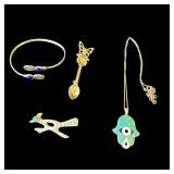 Lot of silver jewelry