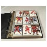 Hockey trading cards album