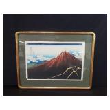 Katsushika Hokusai " Black Fuji " signed