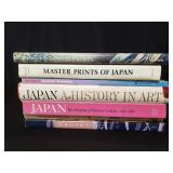Box of vintage Japanese art coffee table books