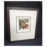 Pencil signed Maish Scott mixed media print