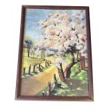 Vintage framed signed oil painting