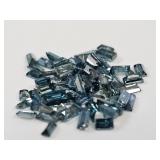 2.00ctw mixed irradiated blue diamonds, loose