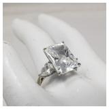 14k gold ring with quartz stones