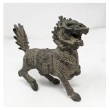 Chinese brass mythical creature kylin figure