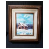 Signed oil painting on canvas