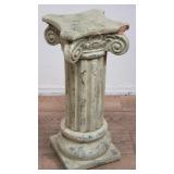 Vintage terracotta column pedestal