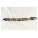 Vintage jewelry European silver charm bracelet