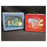 Lot of 2 lunchbox Ghostbusters & winnie the pooh