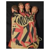 Vintage 1966 pull string music hand puppet