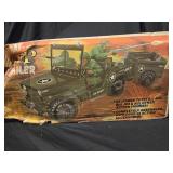Vintage combat jeep and Trailer by empire