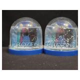 Lot of 2 Frozen snow globe