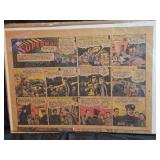 Vintage 1949 Spider-Man comic newspaper