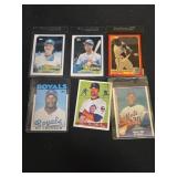 Baseball trading cards (6)