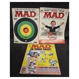 Lot of 3 MAD magazines
