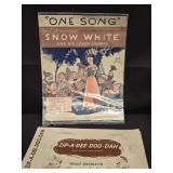 Lot of 2 Disney music notes