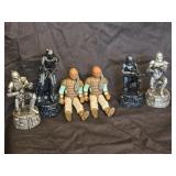 Lot of 6 star wars collectible figures