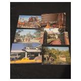 Lot of 6 Disney postcards