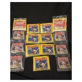 Lot of 9 packs of baseball collectible cards