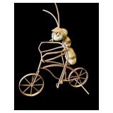 Vintage metal garden sculpture