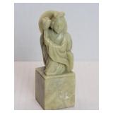 Vintage Chinese soapstone figural seal