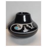 Signed Native American style blackwater pottery
