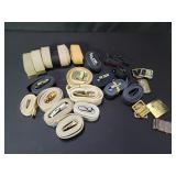 Group of vintage military belts