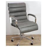 Restoration Hardware leather and chrome