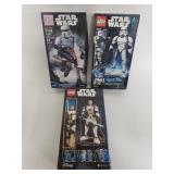 Group of Lego Star Wars toys