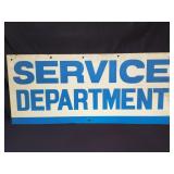 Vintage "Service Department" sign