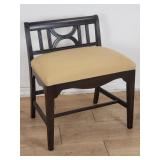 Contemporary upholstered vanity bench