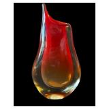 Vintage Murano-style glass vase