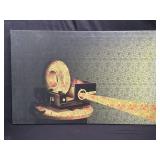 Vintage print on canvas of vintage projector