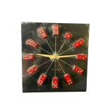 Vintage Las Vegas dice clock
