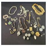 Group of costume jewelry