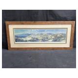 Framed pencil signed Serigraph