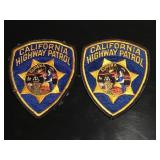 2 Vintage CHP California Highway Patrol patches