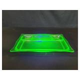 Antique uranium glass dish