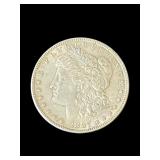 1887 Morgan silver dollar