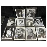 Group of signed celebrity photos