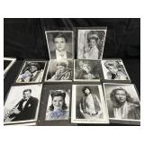 Group of signed celebrity photos