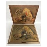 Two vintage framed western ACME breweries prints